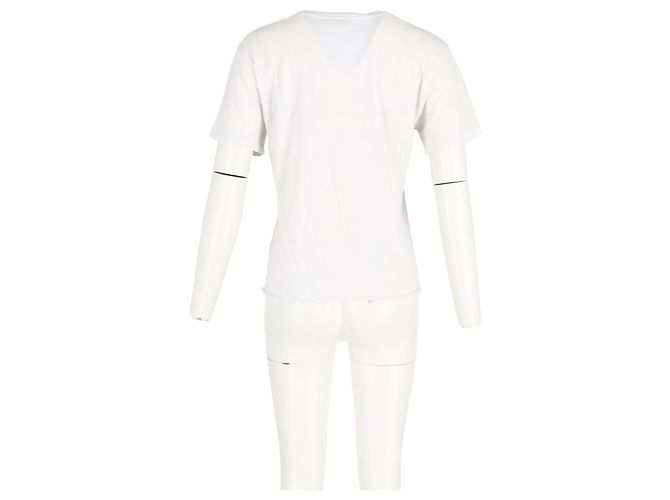 Camiseta estampada Saint Laurent Babylone 55 en algodón blanco - vista 6