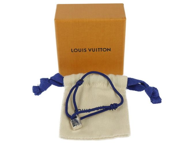 Bracciale Learn Silver Lockit di Louis Vuitton Argento Blu - vista 7