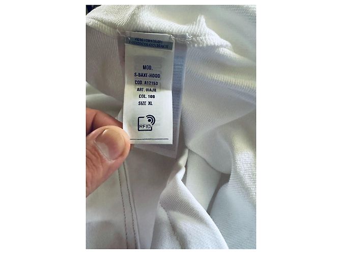 Diesel Hoodie aus Baumwolle Weiß Multicolor XL Mehrfarben - Ansicht 7