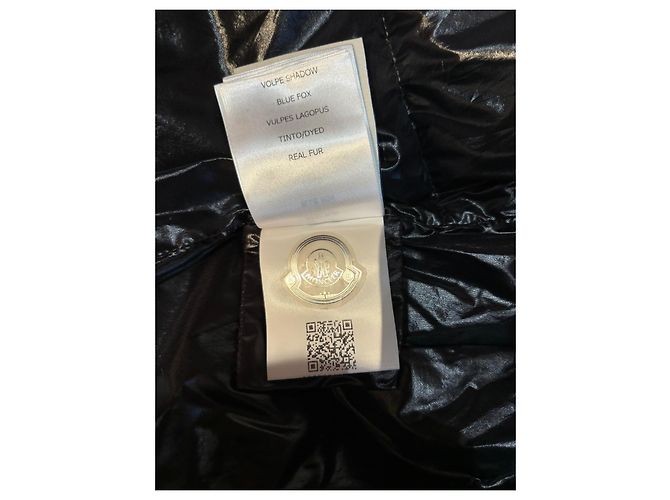 Giacca Moncler Nera Lucida con Cappuccio Removibile Nero - vista 10