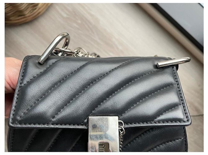 Borsa Bijou Chloé Drew Nera in Pelle Nero - vista 7