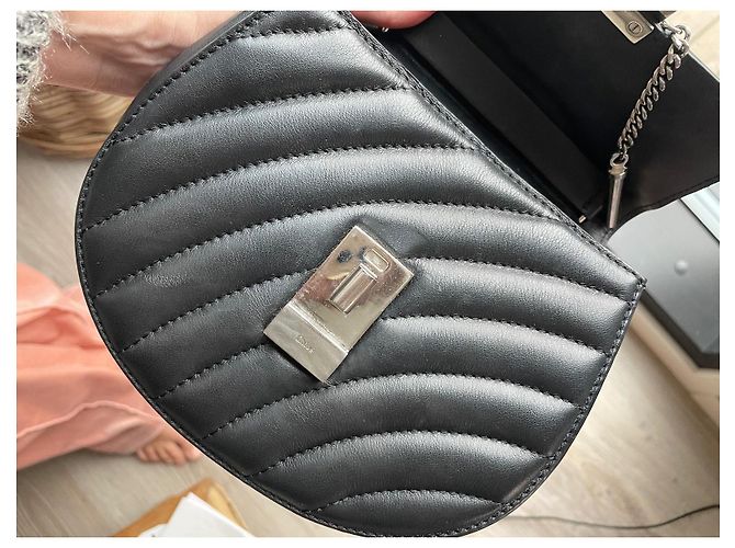 Borsa Bijou Chloé Drew Nera in Pelle Nero - vista 8