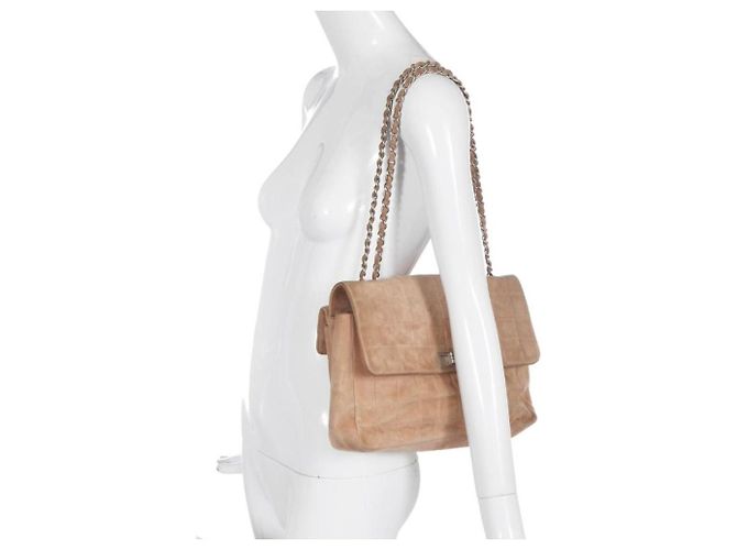 Chanel 2.55 Chocolate bar beige vintage Tasche - Ansicht 9