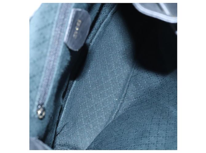 Zaino in pelle Gucci Bamboo nero e oro 008 2058 0016 Auth am6979 D'oro - vista 11
