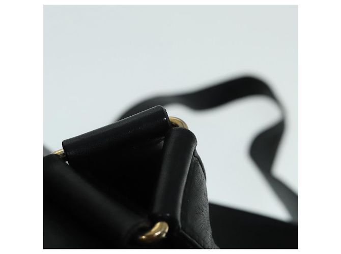 Zaino in pelle Gucci Bamboo nero e oro 008 2058 0016 Auth am6979 D'oro - vista 15