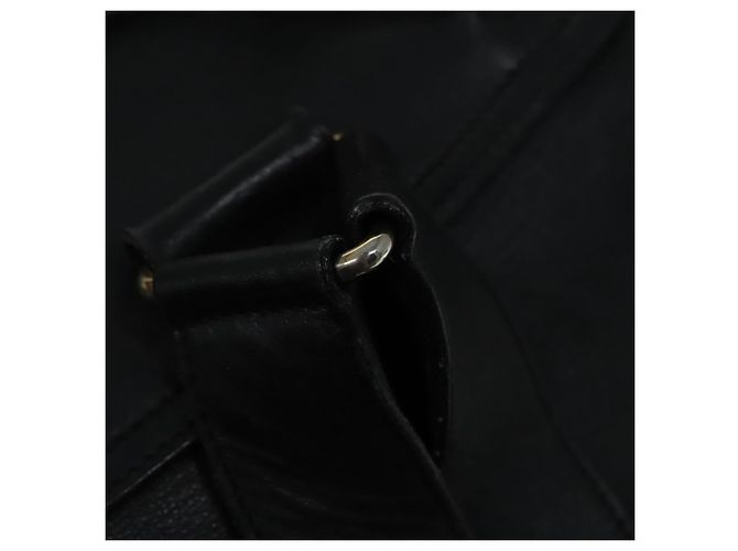 Zaino in pelle Gucci Bamboo nero e oro 008 2058 0016 Auth am6979 D'oro - vista 8