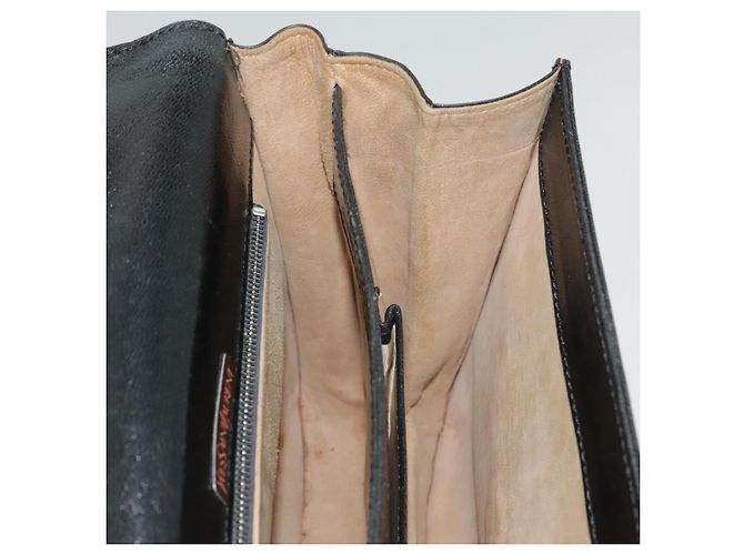 SAINT LAURENT Schultertasche aus schwarzem Leder mit silberner Authentizität bs18524 - Ansicht 19