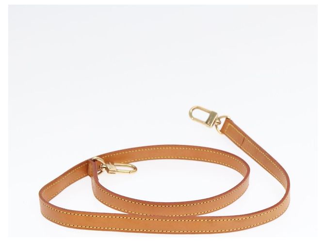 LOUIS VUITTON Cinghia Spalla in Pelle 35,4"" Beige LV Auth ki4958 - vista 5