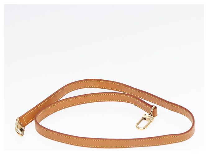 LOUIS VUITTON Cinghia Spalla in Pelle 35,4"" Beige LV Auth ki4958 - vista 6