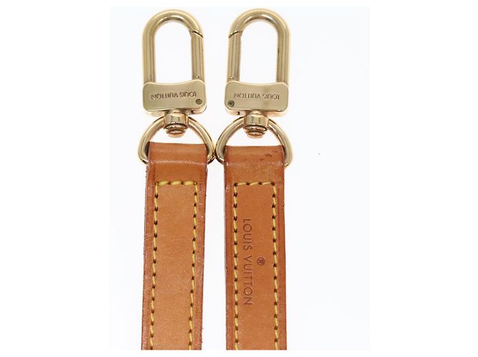 LOUIS VUITTON Cinghia Spalla in Pelle 35,4"" Beige LV Auth ki4958 - vista 7