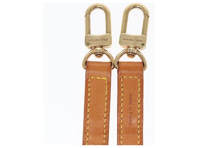LOUIS VUITTON Cinghia Spalla in Pelle 35,4"" Beige LV Auth ki4958 - vista 8