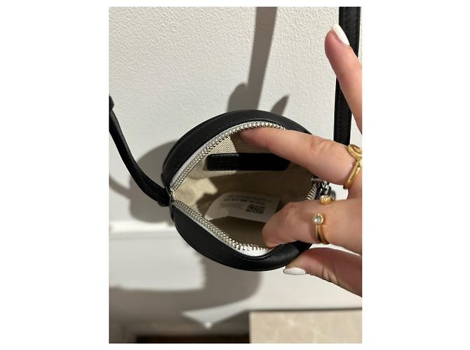 COURREGES Borse T. Pelle Nero - vista 9