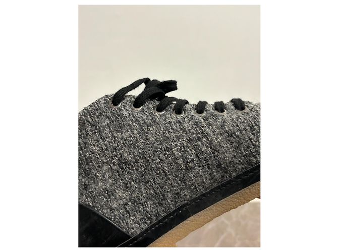 Botines CHANEL T.EU 36.5 Cuero Gris - vista 12