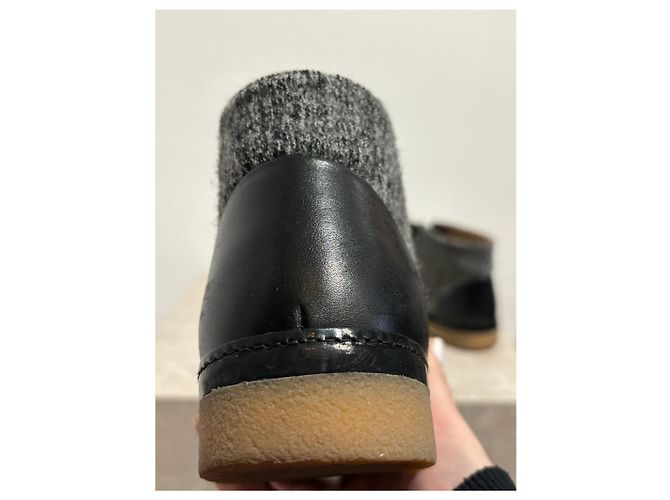 Botines CHANEL T.EU 36.5 Cuero Gris - vista 8