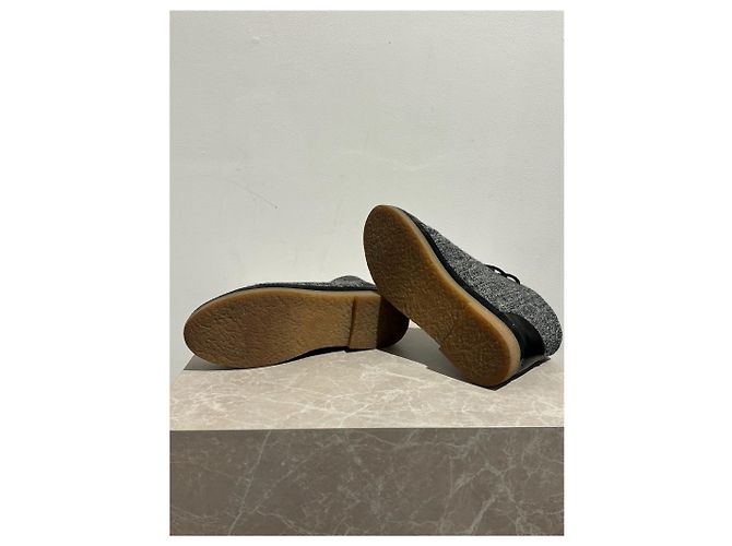 Botines CHANEL T.EU 36.5 Cuero Gris - vista 9
