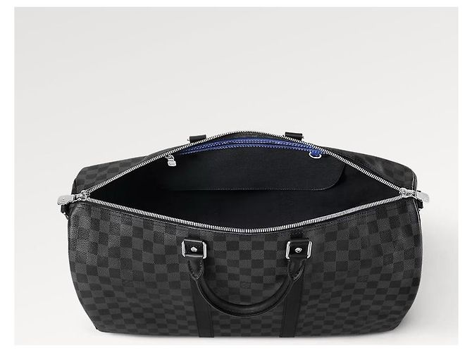 Abbesses Louis Vuitton LV Keepall damier graphite 50 Cinza - vista 2
