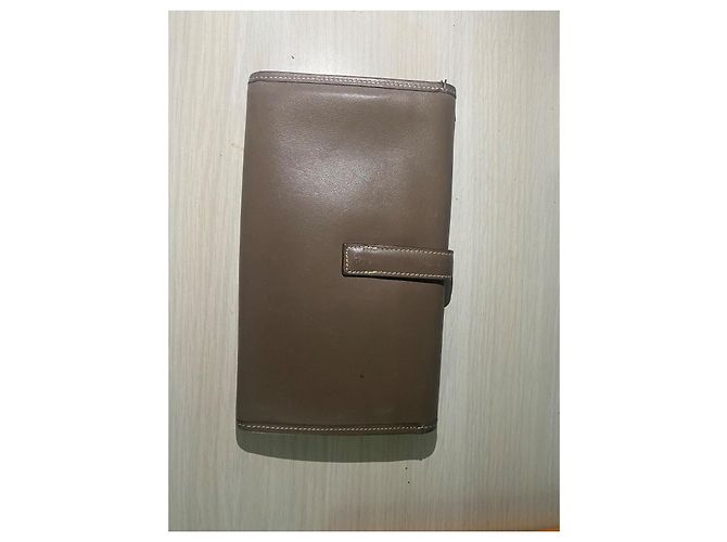 Cartera Hermès Jige Gris Oscuro Cuero Gris antracita - vista 11
