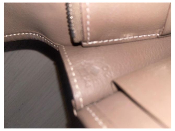 Cartera Hermès Jige Gris Oscuro Cuero Gris antracita - vista 14