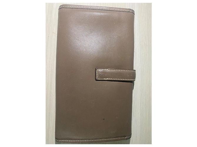 Cartera Hermès Jige Gris Oscuro Cuero Gris antracita - vista 7