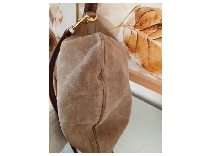 Dionysus Borsa a tracolla Gucci in suede crema - vista 2