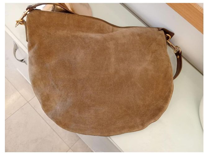 Dionysus Borsa a tracolla Gucci in suede crema - vista 5