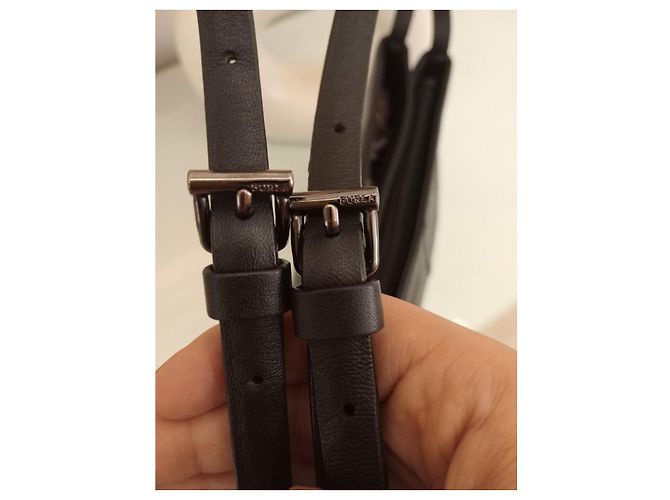 Borsa Furla in pelle nera Nero - vista 9