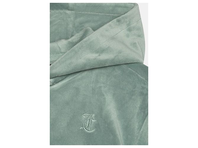 Sudadera con cremallera Juicy Couture de terciopelo verde - vista 3