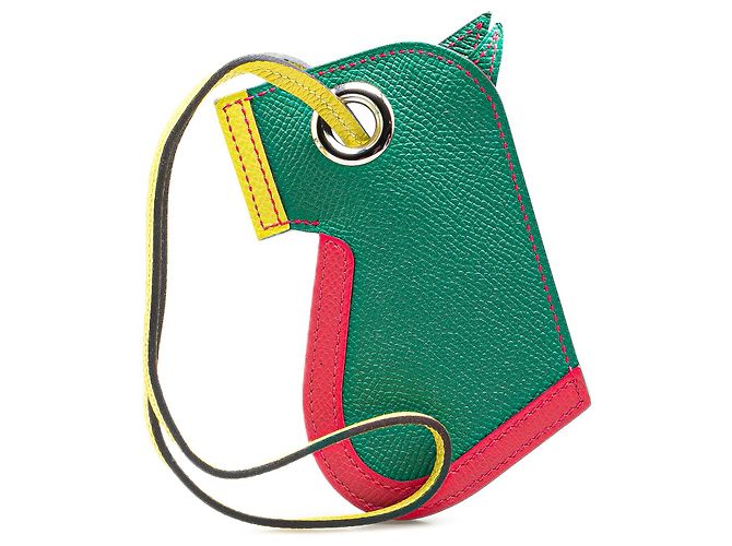 Ring Hermès HERMES Purses, wallets & cases T.  Leather Green - view 2