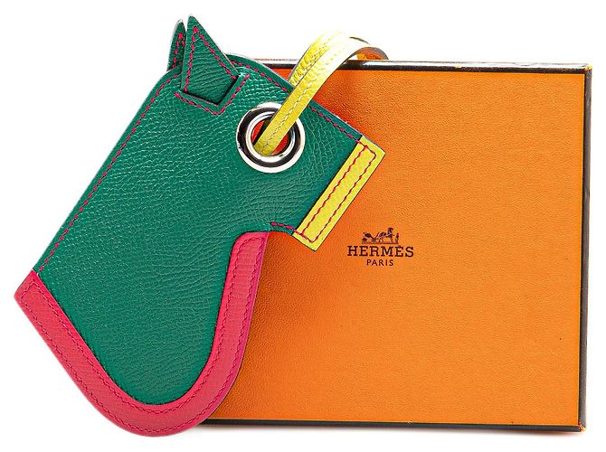 Ring Hermès HERMES Purses, wallets & cases T.  Leather Green - view 6