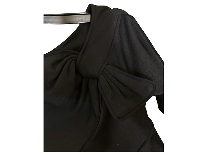 Abito Midi Diane Von Furstenberg Nero in Lana e Seta - vista 3