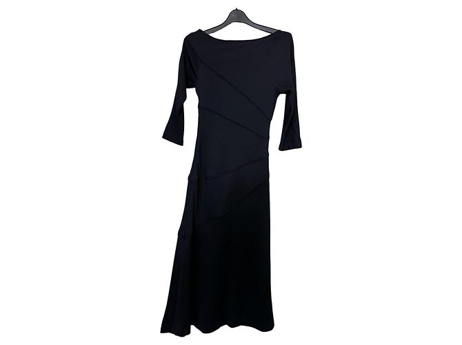 Abito Midi Diane Von Furstenberg Nero in Lana e Seta - vista 4