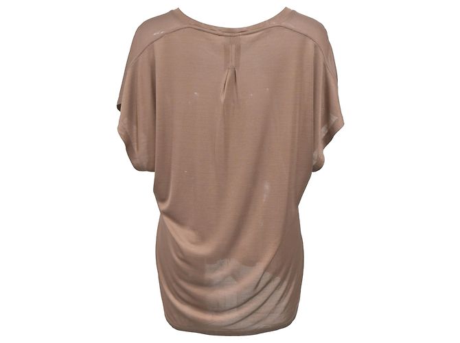 Saint Laurent Dolman-Ärmel-Top aus beigem Polyester - Ansicht 3