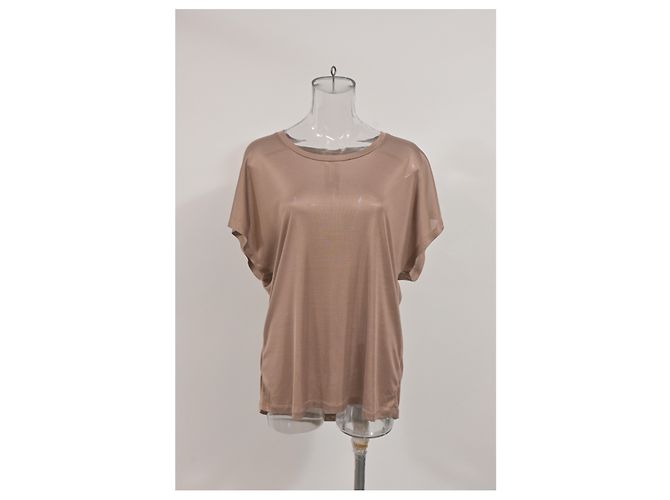 Saint Laurent Dolman-Ärmel-Top aus beigem Polyester - Ansicht 6