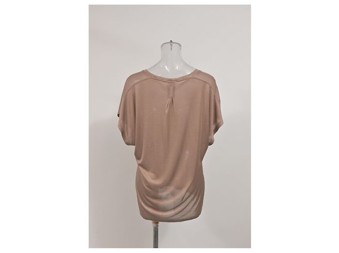 Saint Laurent Dolman-Ärmel-Top aus beigem Polyester - Ansicht 8