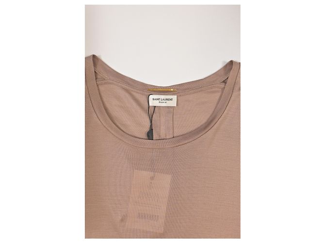 Saint Laurent Dolman-Ärmel-Top aus beigem Polyester - Ansicht 9