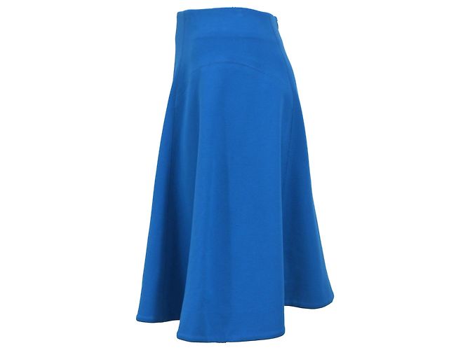 Jason Wu Kreisrock aus blauer Polyester - Ansicht 2