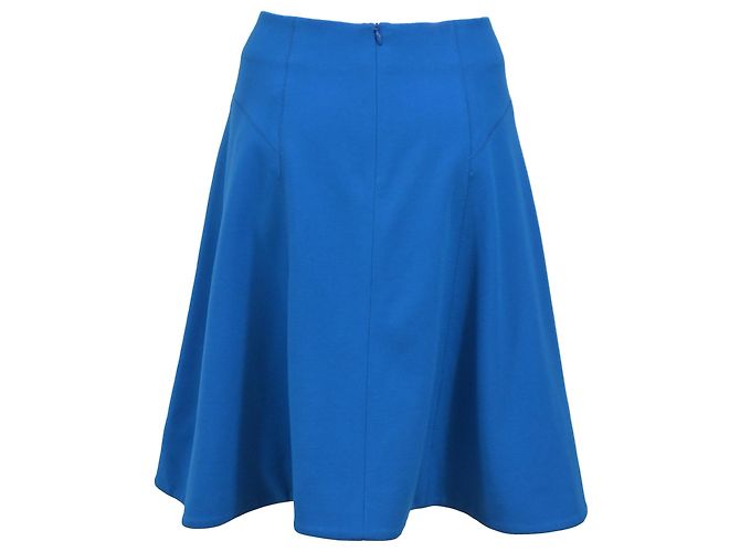 Jason Wu Kreisrock aus blauer Polyester - Ansicht 3