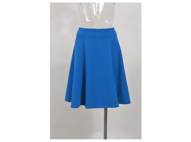 Jason Wu Kreisrock aus blauer Polyester - Ansicht 5