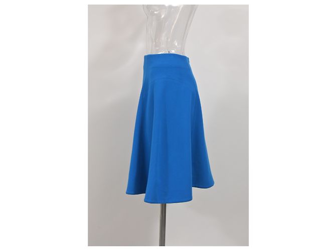Jason Wu Kreisrock aus blauer Polyester - Ansicht 6