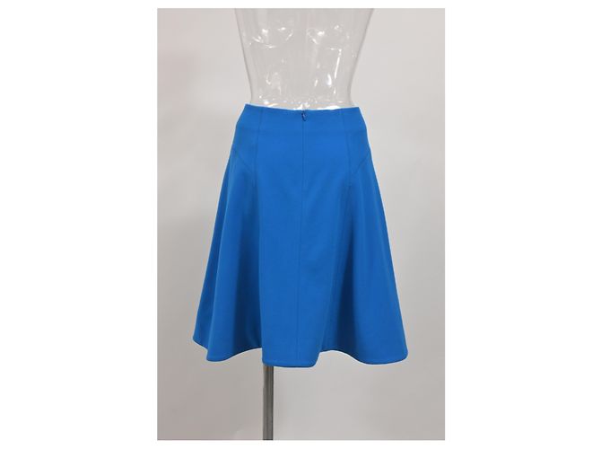 Jason Wu Kreisrock aus blauer Polyester - Ansicht 7