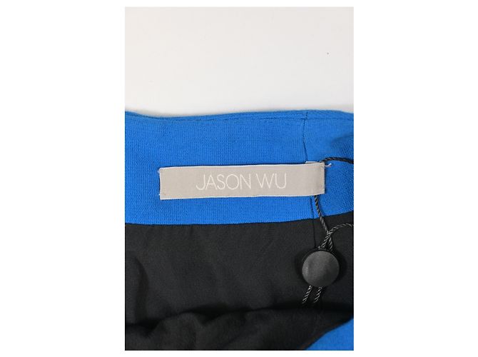 Jason Wu Kreisrock aus blauer Polyester - Ansicht 8