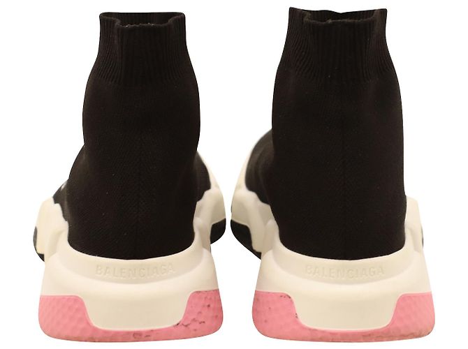 Baskets Speed Balenciaga en polyester noir - vue 5