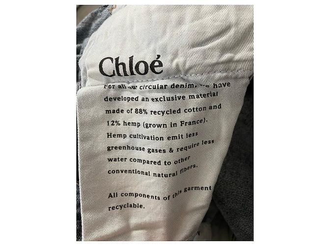 Jeans de pierna ancha de cintura alta Chloé en denim azul - vista 6