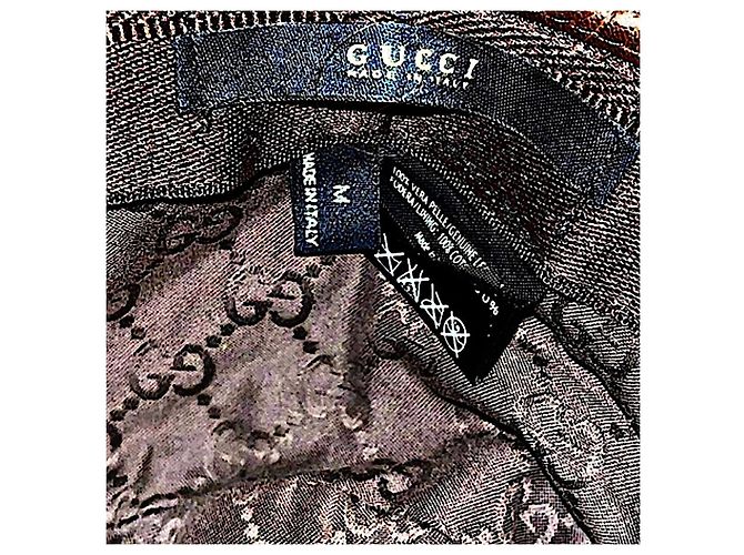 Authentic Gucci Rare Tom Ford Brown Leather Web Bucket Hat - Ansicht 8