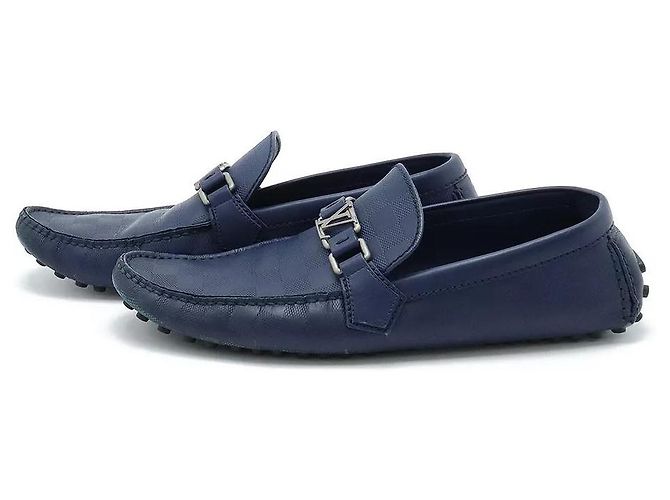 Sofia Coppola Scarpe da guida Louis Vuitton Hockenheim Mocassini in Pelle Blu - vista 2