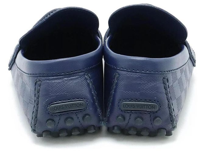Sofia Coppola Scarpe da guida Louis Vuitton Hockenheim Mocassini in Pelle Blu - vista 4