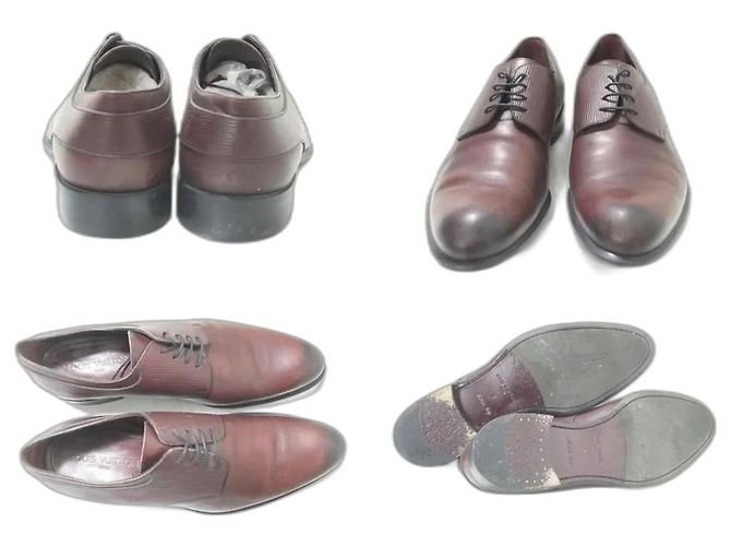 Scarpe eleganti in pelle marrone con punta a cappuccio Louis Vuitton - vista 2