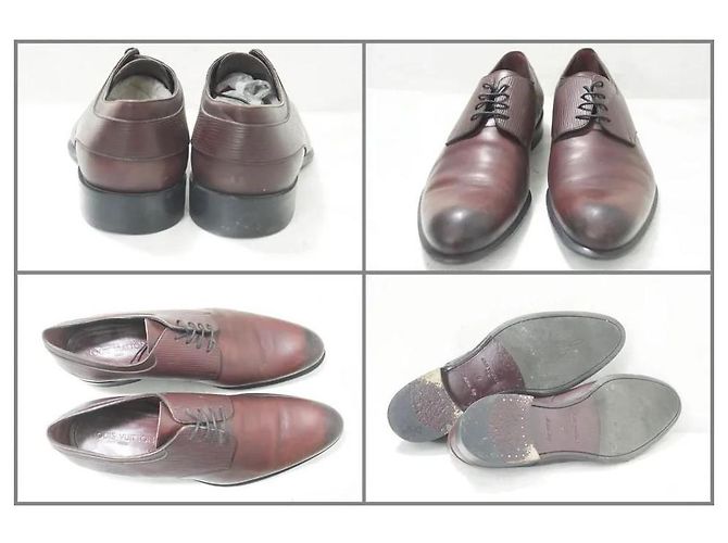 Scarpe eleganti in pelle marrone con punta a cappuccio Louis Vuitton - vista 3