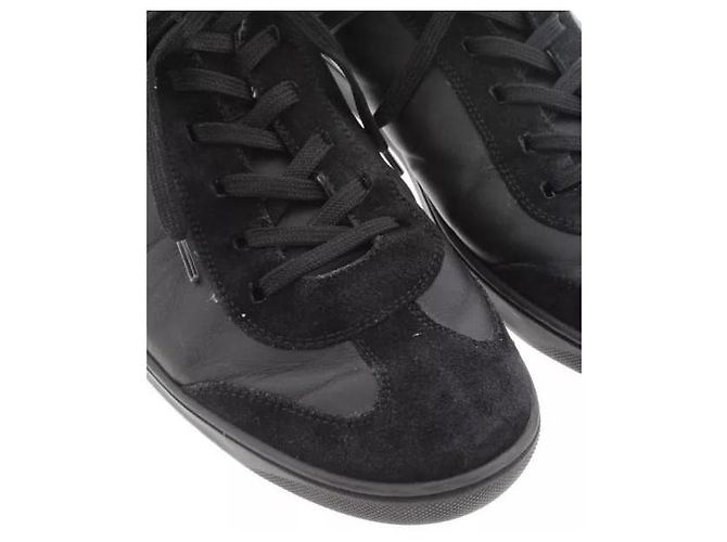 Montsouris Sneakers in pelle nera e suede Louis Vuitton Nero - vista 2
