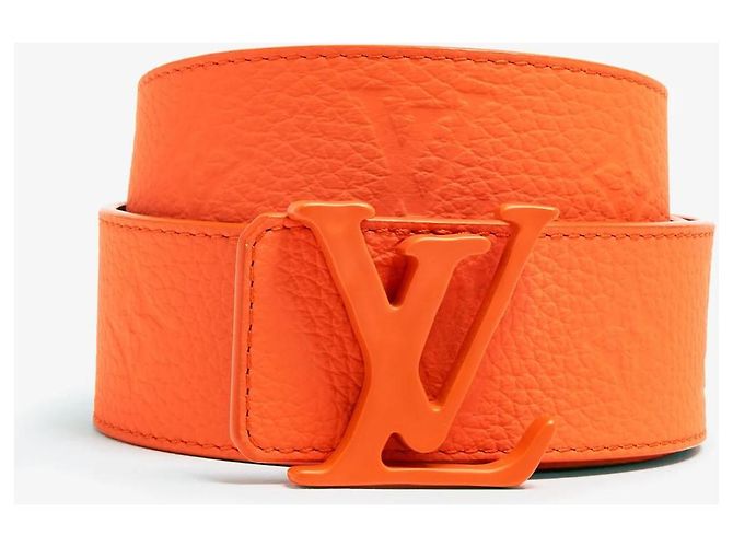 Oranger Kalbsledergürtel von Louis Vuitton - Ansicht 2